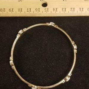 Sterling bracelet with moonstone